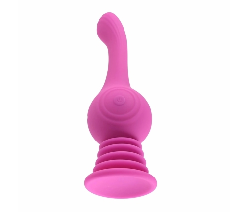 Evolved Gyro Vibe Pink Rechargeable Silicone Intimate Device 19cm
