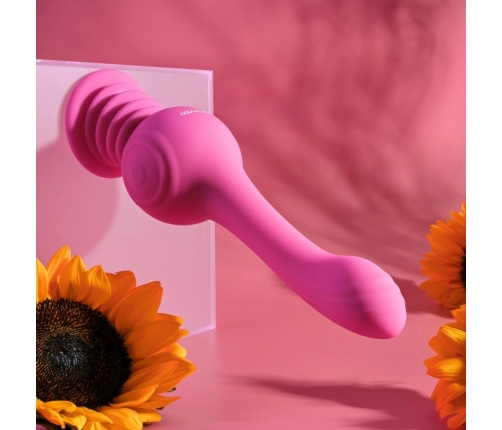 Evolved Gyro Vibe Pink Rechargeable Silicone Intimate Device 19cm