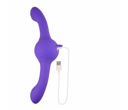 Evolved Our Gyro Vibe Dual-Ended Flexible Silicone Massager Purple