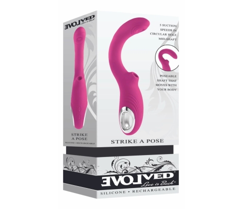 Evolved Strike a Pose Tarzan Intimate Massager Purple Silicone