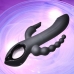 Evolved Trifecta Multi-Motor Silicone Vibrator Black Waterproof