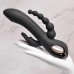 Evolved Trifecta Multi-Motor Silicone Vibrator Black Waterproof