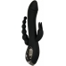 Evolved Trifecta Multi-Motor Silicone Vibrator Black Waterproof