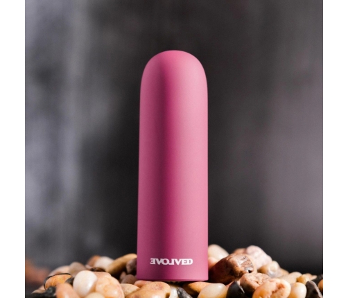Evolved Mighty Thick Compact Vibrating Bullet, Pink, USB Rechargeable