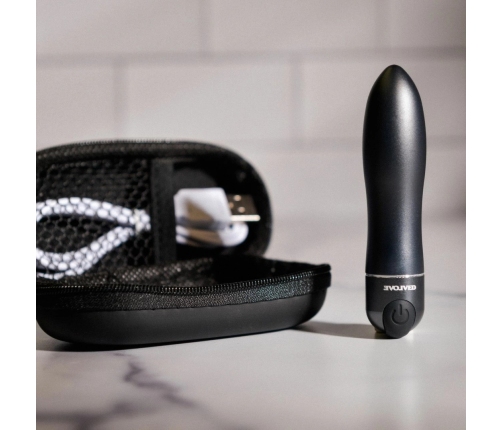 Evolved Travel Gasm Compact Bullet Vibrator Black Waterproof USB