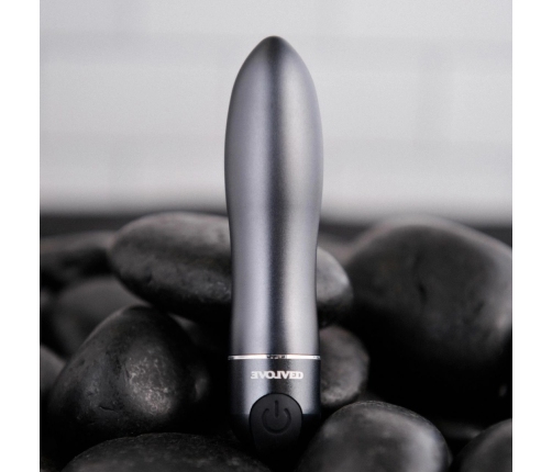 Evolved Travel Gasm Compact Bullet Vibrator Black Waterproof USB