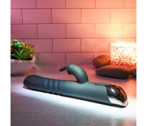 Evolved Rapid Rabbit Black Intimate Thrusting & Vibration Device