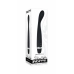 Evolved Skinny Curved Silicone Vibrator Black - 10 Modes, Waterproof