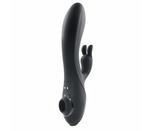 Evolved Rabbit Hole Dual-Action Intimate Device Black Silicone