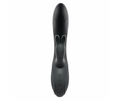 Evolved Rabbit Hole Dual-Action Intimate Device Black Silicone
