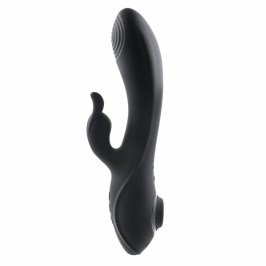 Evolved Rabbit Hole Dual-Action Intimate Device Black Silicone