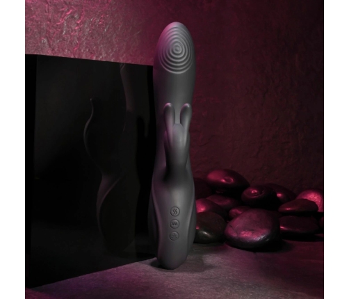 Evolved Rabbit Hole Dual-Action Intimate Device Black Silicone