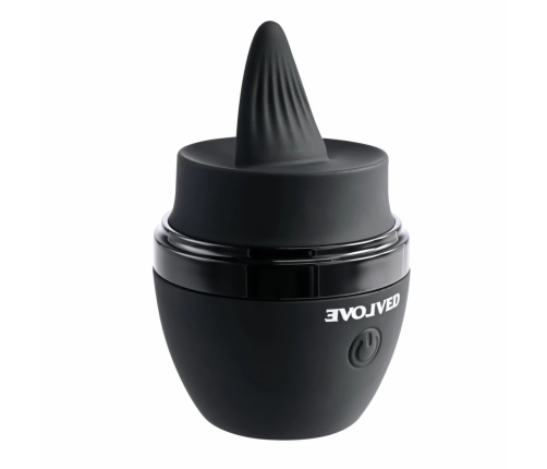 Evolved Tongue Tied Intimate Massager Black - 10 Vibration Modes, Waterproof