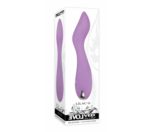 Evolved Lilac G-spot Silicone Vibrator Compact Waterproof 10 Modes