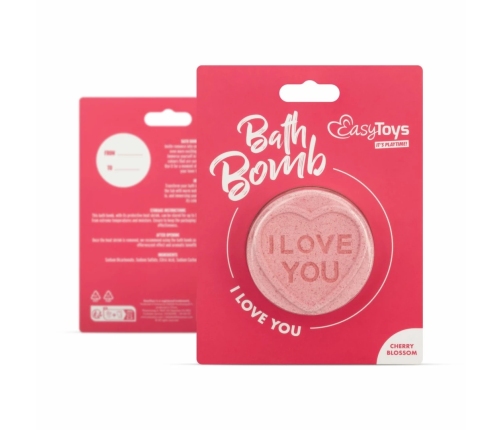Love Bath Bomb by Bath Bomb Cosmetics - Heart-Shaped, Colourful, Scented