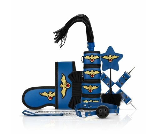 Easytoys Pilot’s Passion 11-Piece Bondage Restraint Set Black