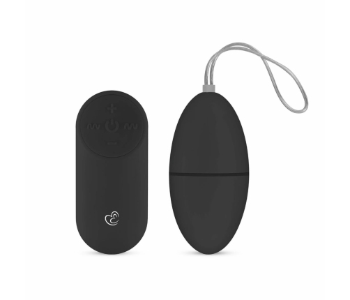 EasyToys Remote Control Vibrating Egg Black - 10 Modes, 20m Range