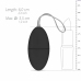 EasyToys Remote Control Vibrating Egg Black - 10 Modes, 20m Range