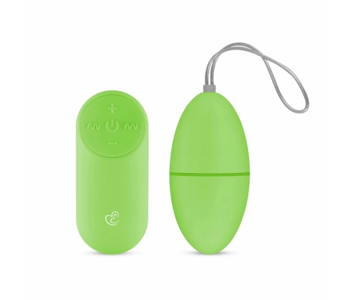 EasyToys Vibrating Egg Green - Wireless Remote, 10 Modes, Compact Design