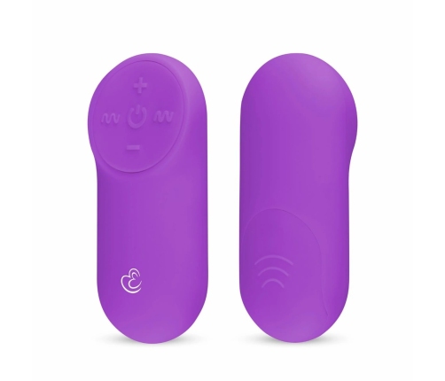 EasyToys Vibrating Egg Remote Control Purple - Compact Wireless Model