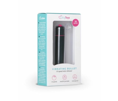 Easytoys 10-Speed Black Mini Vibration Device - Compact Power Model