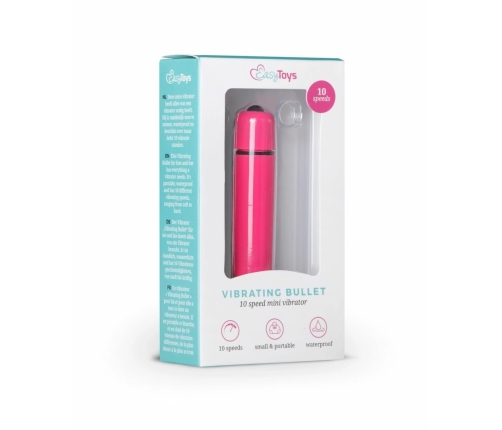 EasyToys Bullet Vibrating Device 10-Speed Compact Pink