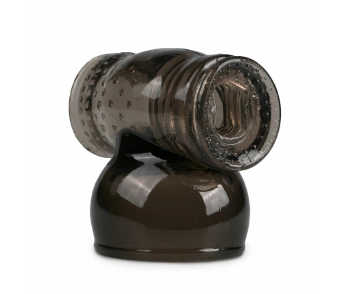 EasyToys Black Silicone Wand Attachment - Anatomical Extension