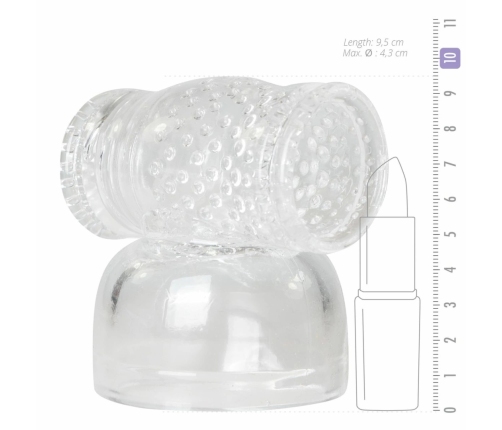 EasyToys Transparent Attachment for Wand Massagers - Flexible Sleeve Accessory
