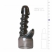 Easytoys Spiral Wand Attachment Black - Textured Silicone Head Cover