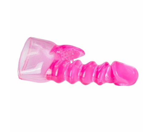 Easytoys Spiral Wand Attachment Pink - Flexible Silicone Accessory