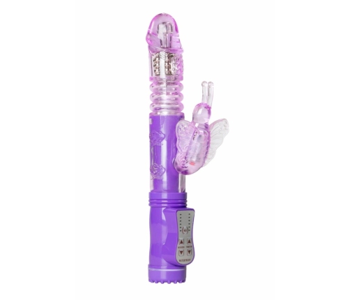 Easytoys Vibe Purple Butterfly Multi-Speed Silicone Vibrator Waterproof