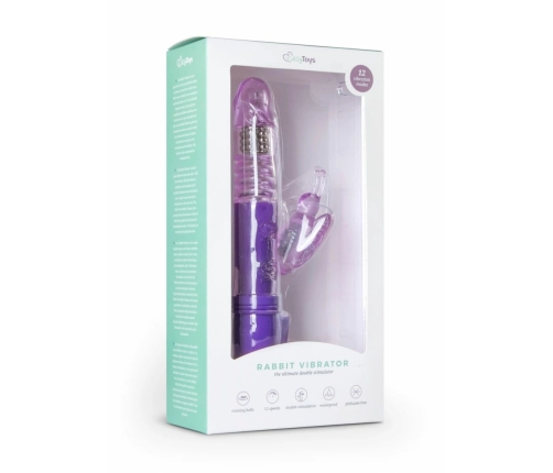 Easytoys Vibe Purple Butterfly Multi-Speed Silicone Vibrator Waterproof
