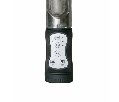 EasyToys Black Dual-Action Silicone Vibrator 12 Modes Waterproof