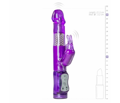 Easytoys Rabbit Vibrator Purple - 12 Modes, Waterproof Silicone Design