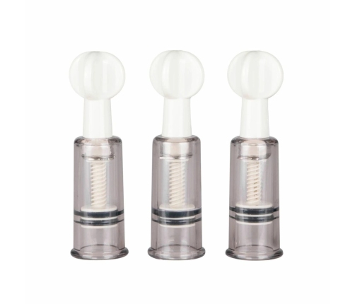 EasyToys Stimulation Set 3pcs - Adjustable Vacuum Suction Cups Transparent