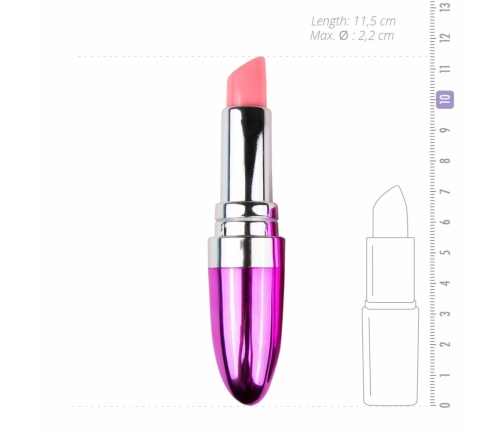 Vibe Therapy Secret Touch Compact Lipstick-Style Vibrating Device, Pink
