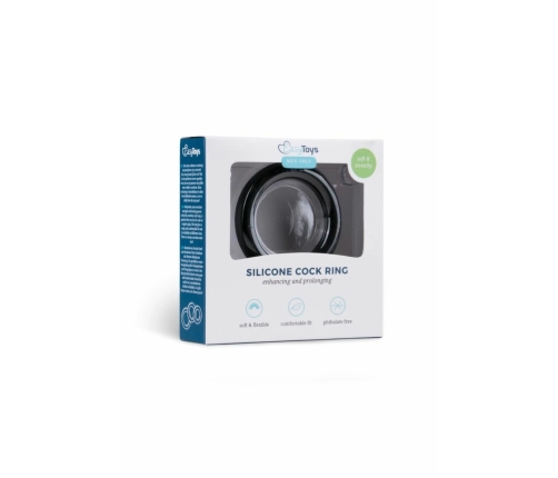 EasyToys Silicone Support Ring Black Large - Flexible & Durable Design