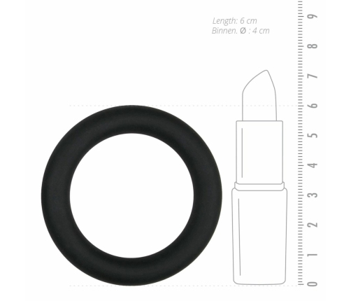 EasyToys Silicone Support Ring Black Large - Flexible & Durable Design