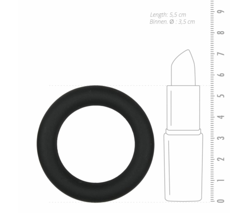 EasyToys Silicone Ring Black Medium - Flexible Comfort System