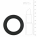 EasyToys Silicone Ring Black Medium - Flexible Comfort System