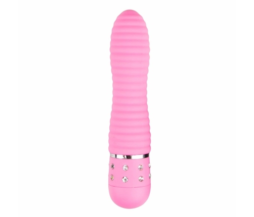 Love Diamond Pink Intimate Massager - Textured Multi-Speed Model