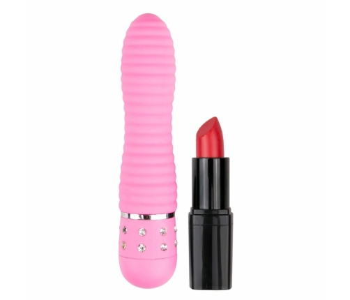 Love Diamond Pink Intimate Massager - Textured Multi-Speed Model