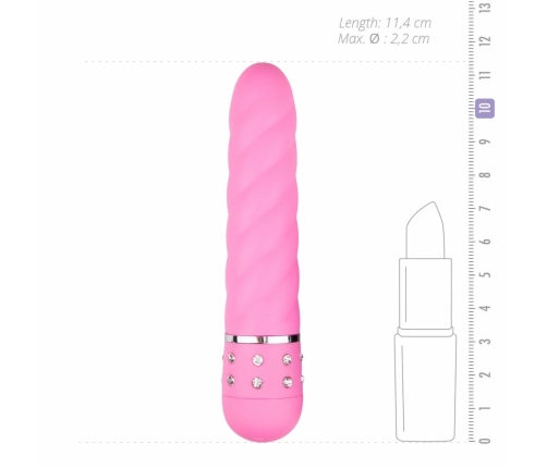 Love Diamond Pink Multi-Texture Intimate Device - Compact Size
