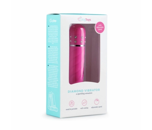 Love Diamond Pink Multi-Texture Intimate Device - Compact Size