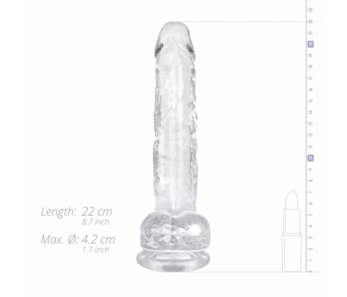 You2Toys Crystal Jelly Model 19cm with Base - Transparent Intimate Device