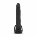 Men Only Black Intimate Device with Dual Stretch Rings, Curved Design
