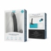 Men Only Black Intimate Device with Dual Stretch Rings, Curved Design