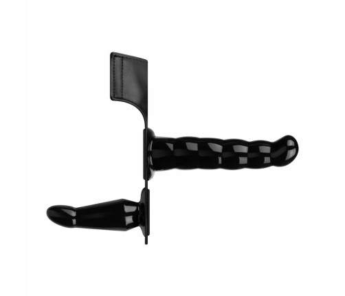 Fetish Collection Vibrating Strap-On System Black Adjustable Set