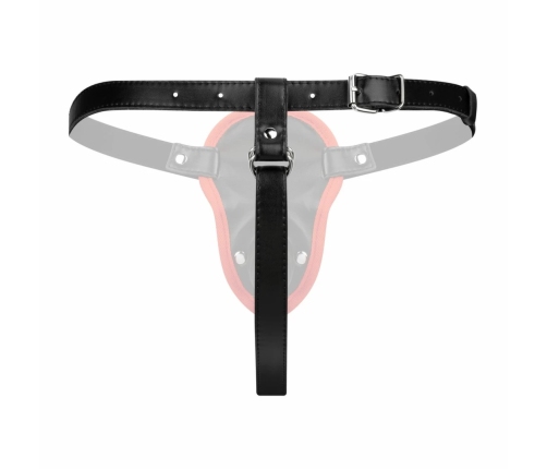 Fetish Collection Double Silicone Intimate Set Adjustable Black Harness