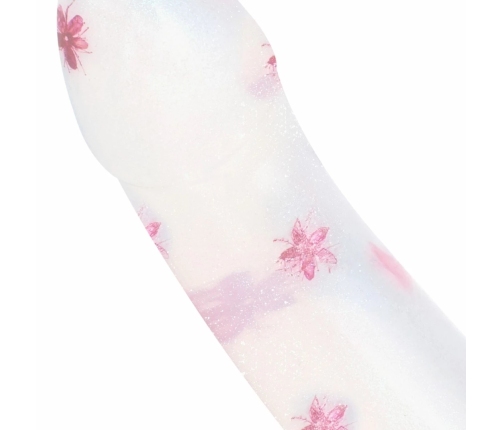 Dildo Collection Flower Power Pink Glitter Intimate Model 15 cm